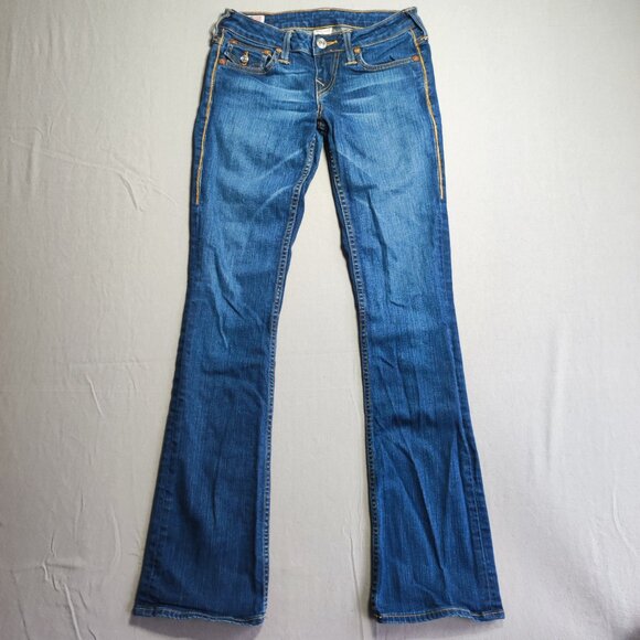 True Religion Denim - True Religion Jeans Becky women's size 26 denim blue, boot cut, low-rise